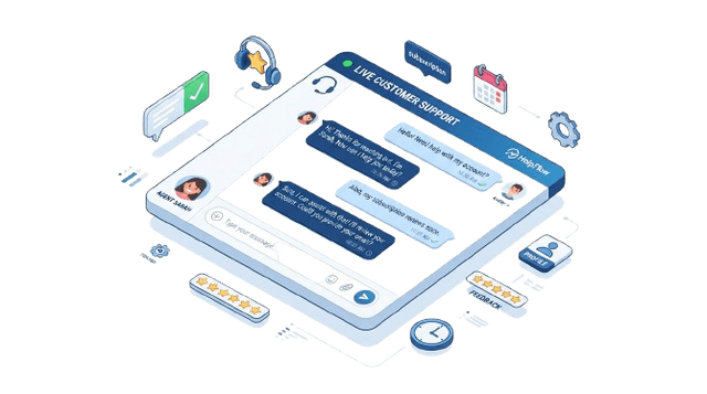 Real-time live chat